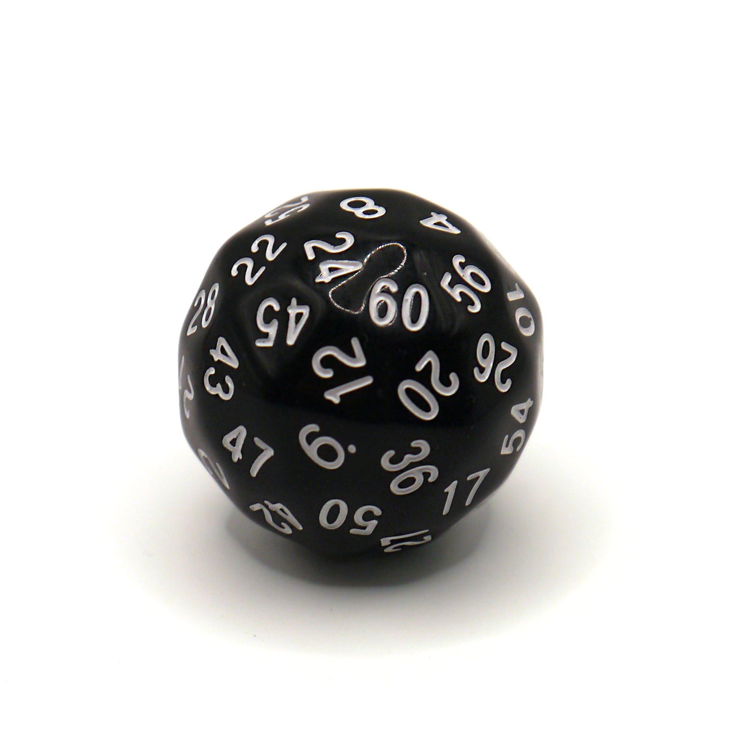 D60 Würfel Schwarz/Weiß
