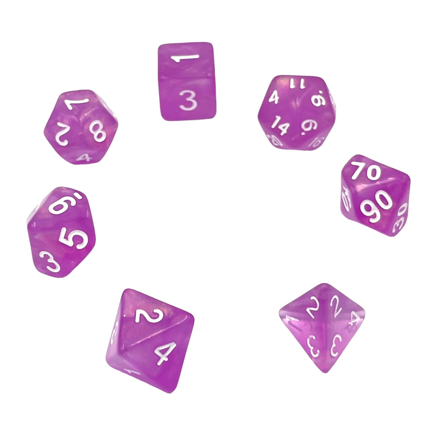 7-teiliges RPG Würfelset Galaxy: Dream in Bloom