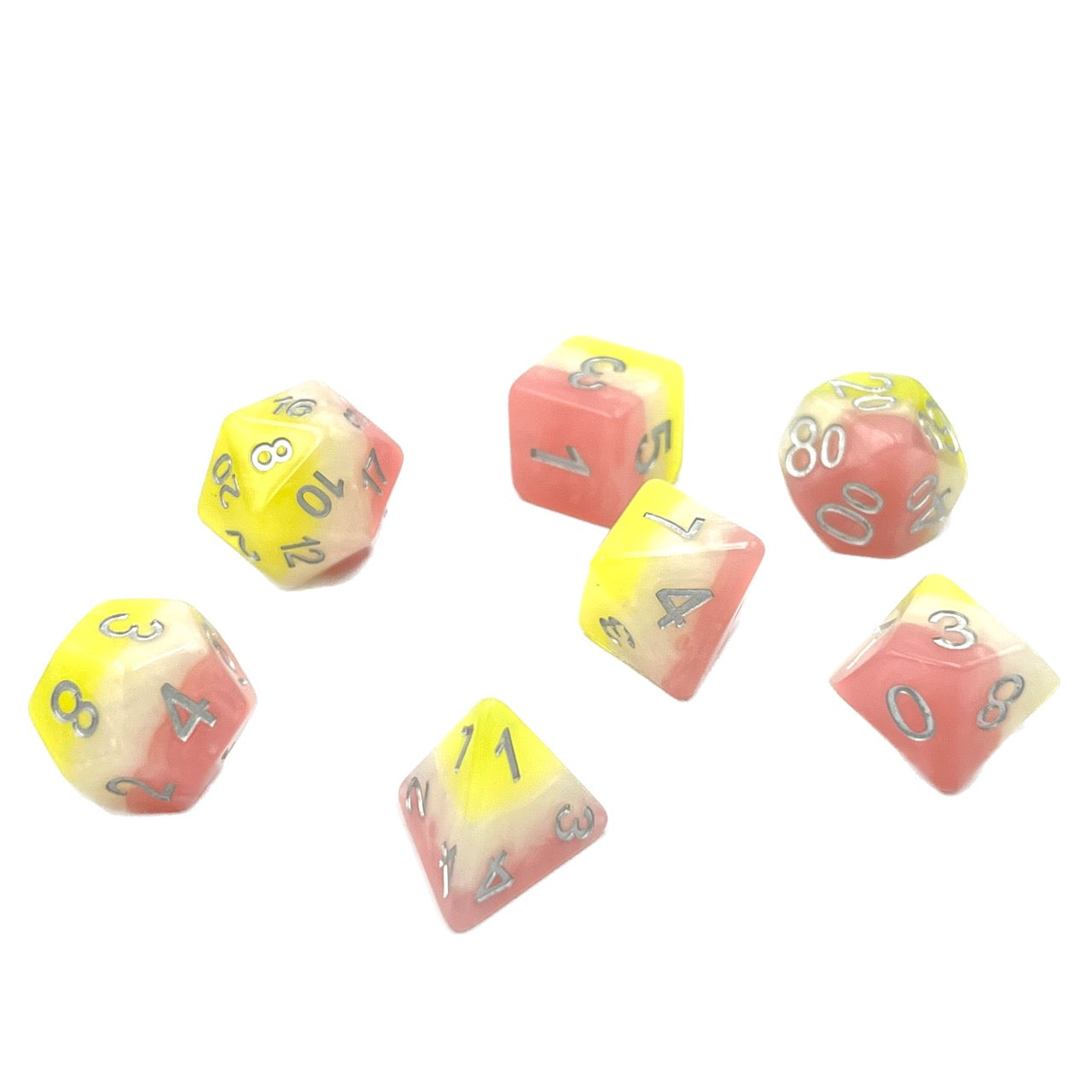 7-teiliges RPG Würfelset Mehrfarbig: Posey