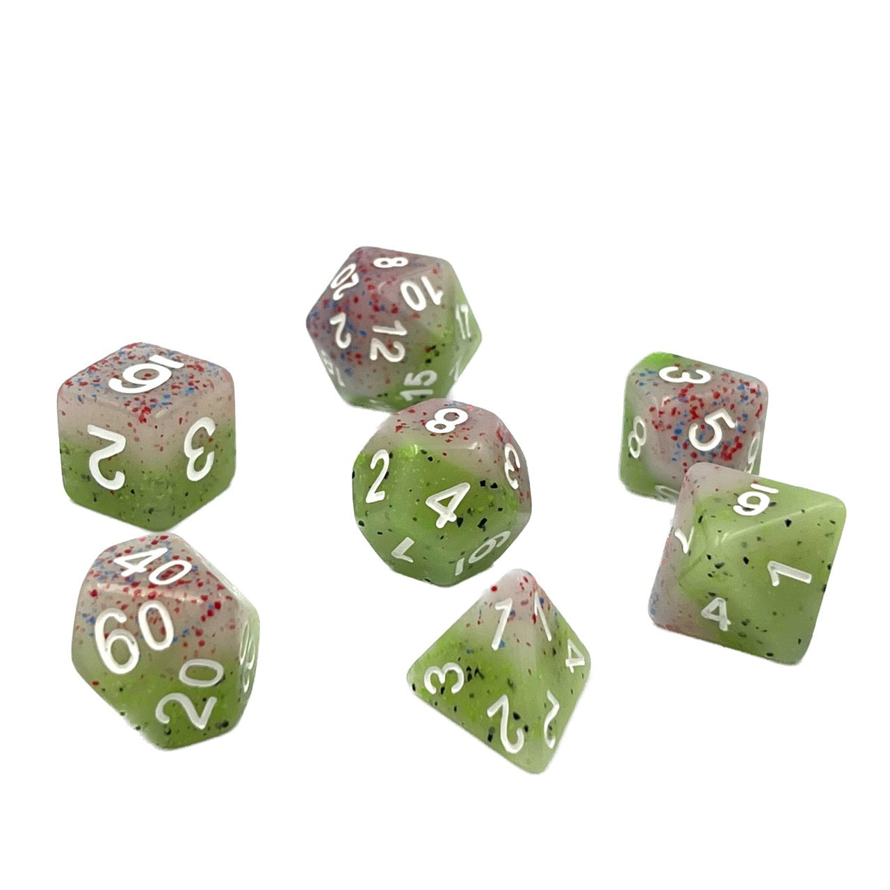 7-teiliges RPG Würfelset Mehrfarbig: Rose Bud