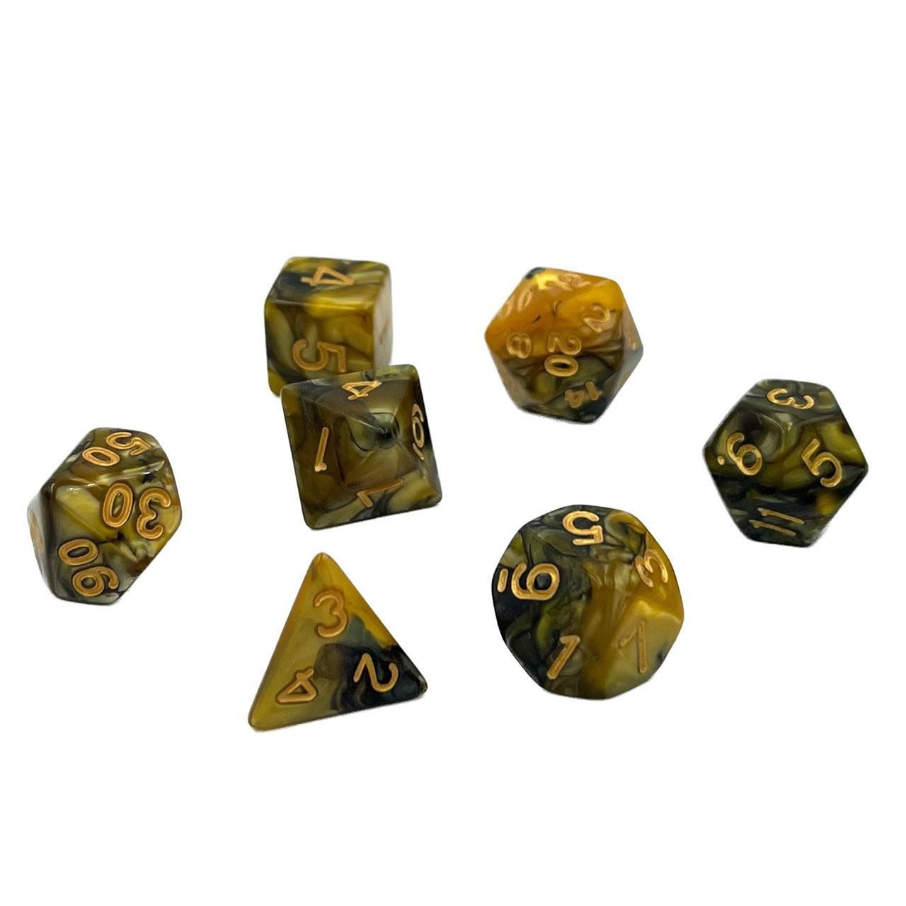 7-teiliges RPG Würfelset Mehrfarbig: Monarch