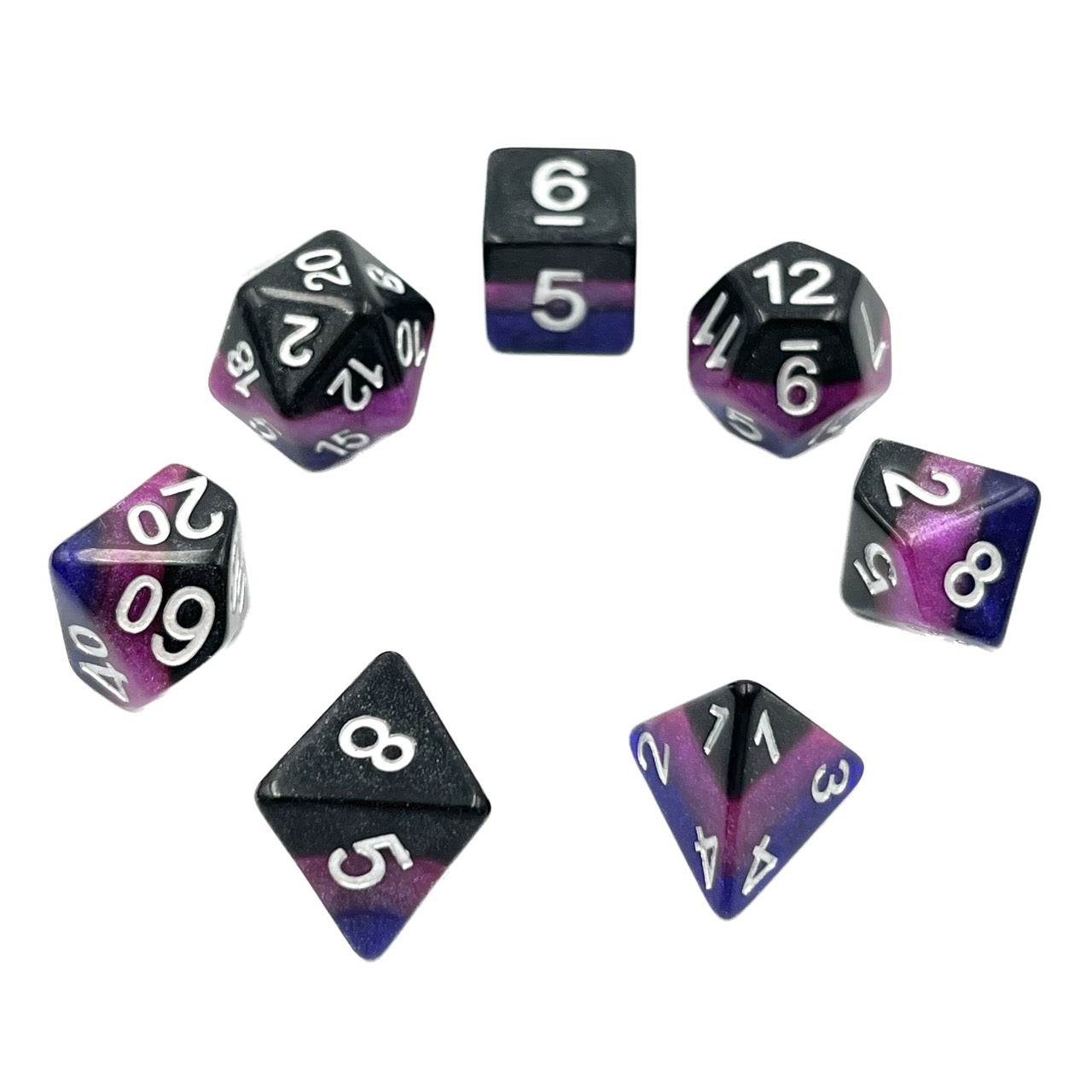 7-teiliges RPG Würfelset Mehrfarbig: Mighty Galaxy