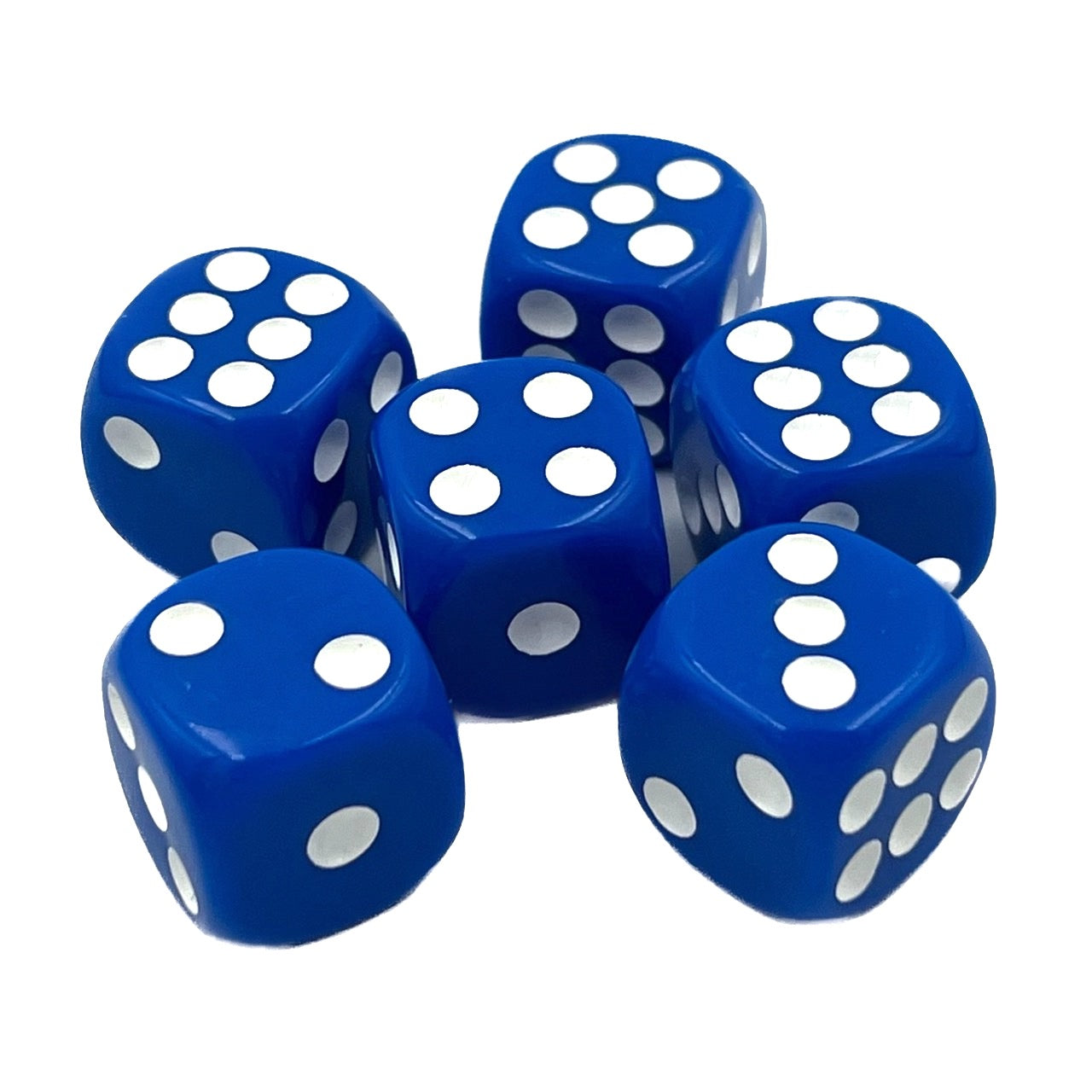 D6 Würfelset Opaque: Blue