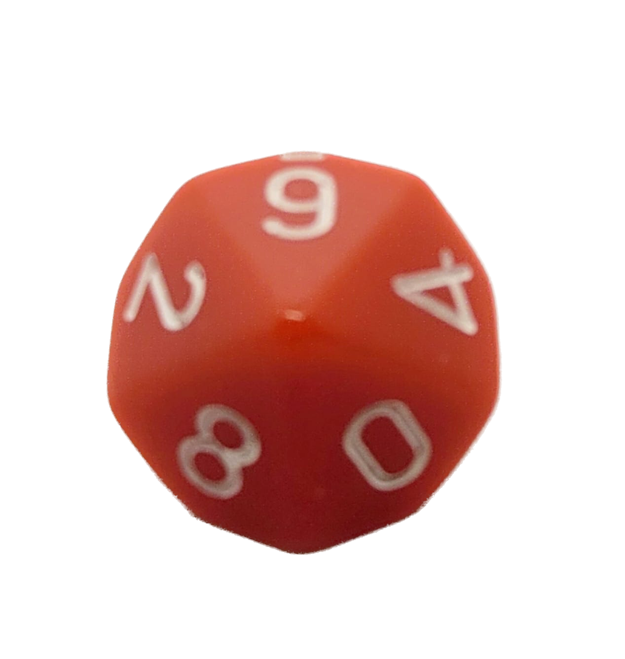 D10 Würfel Rot/Weiß