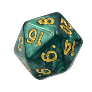 D20 Würfel Pearl Dark Forest