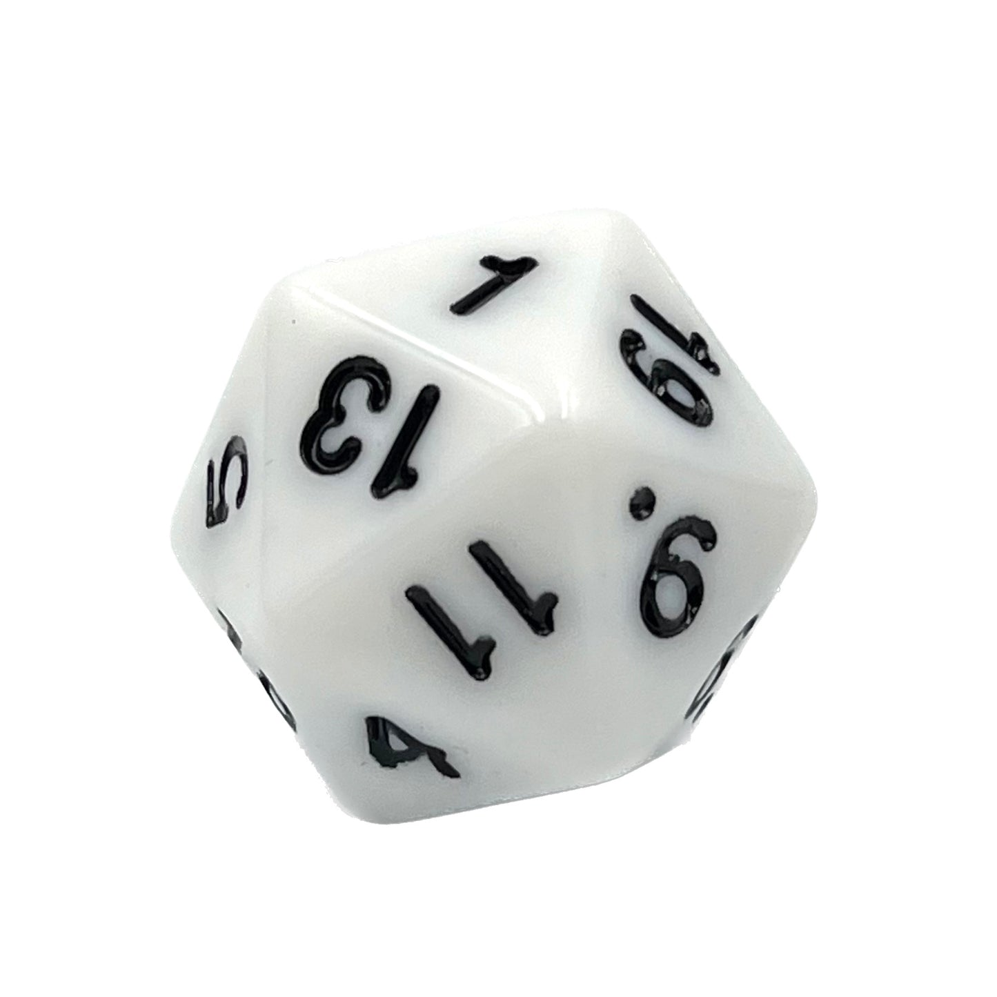 D20 Würfel Weiß/Schwarz