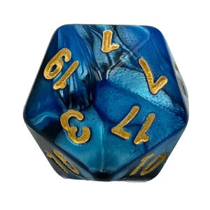 D20 Würfel Racing Blueberry Black