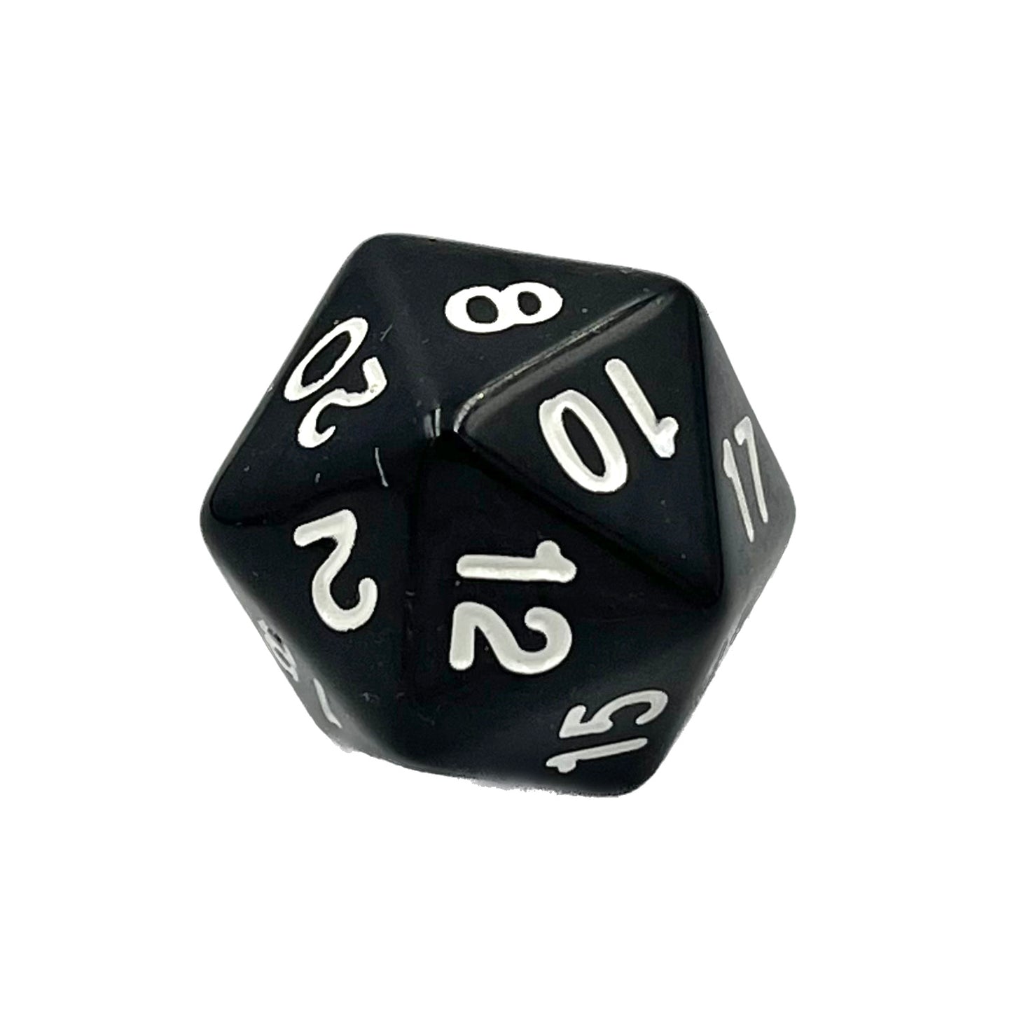 D20 Würfel Schwarz/Weiß