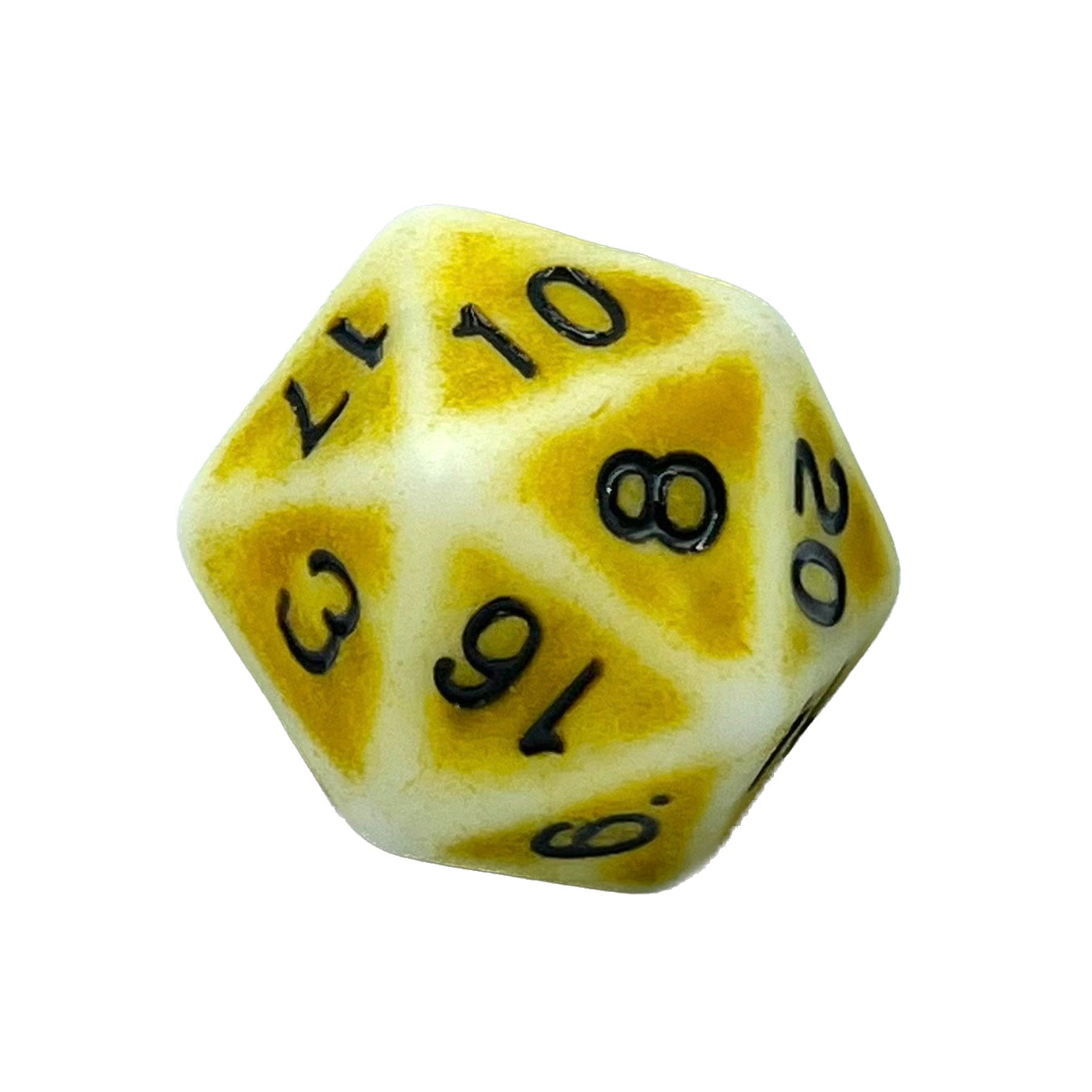 D20 Würfel Ancient Yellow