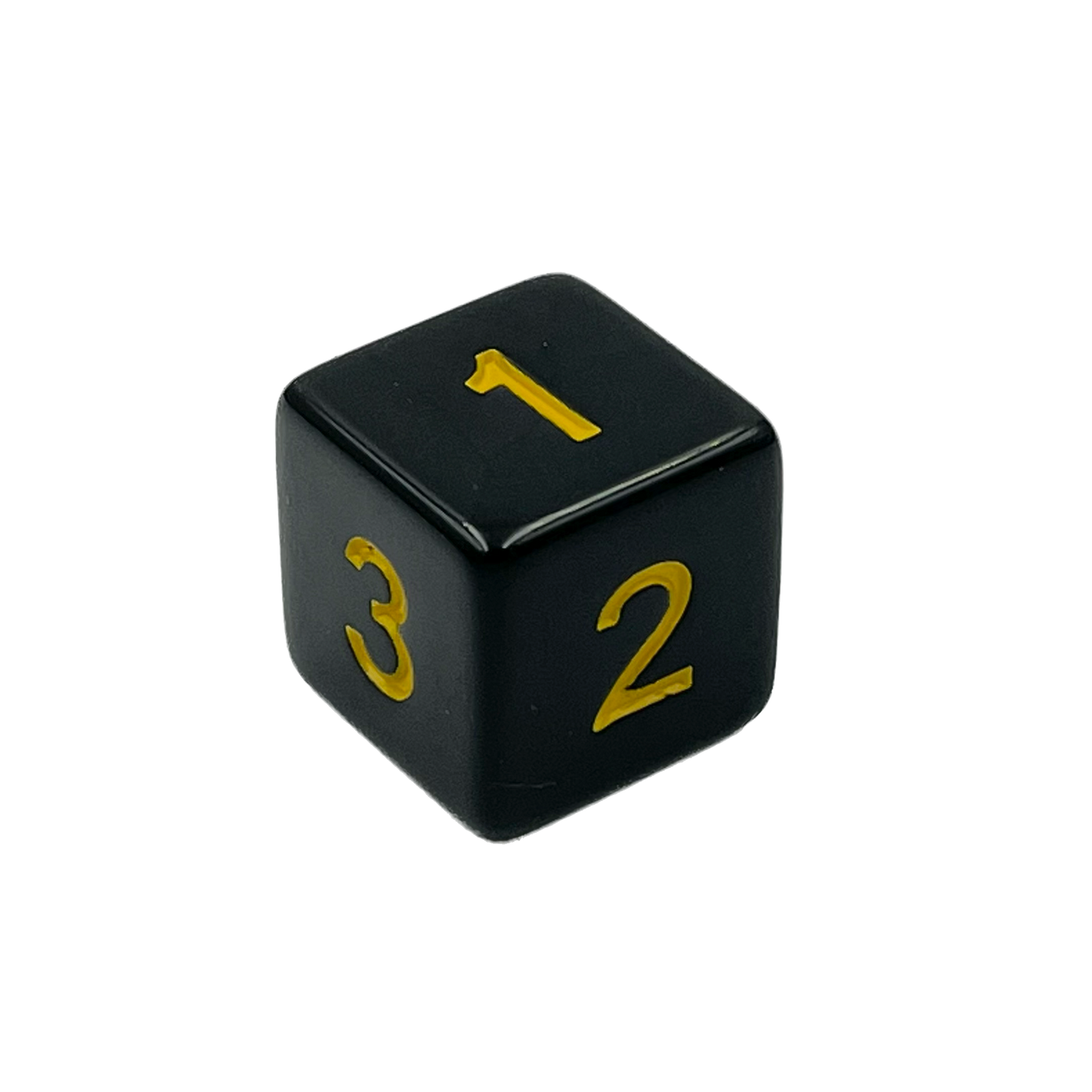D6 Würfel Black/Yellow