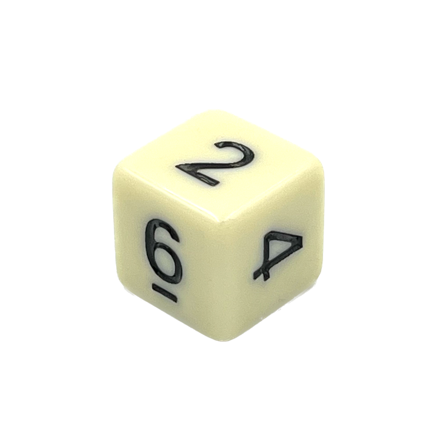 D6 Würfel Ivory White