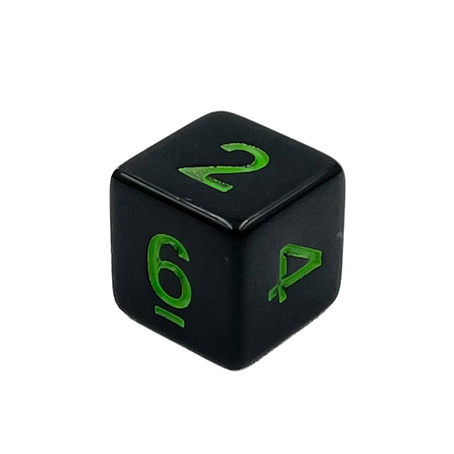D6 Würfel Black/Green