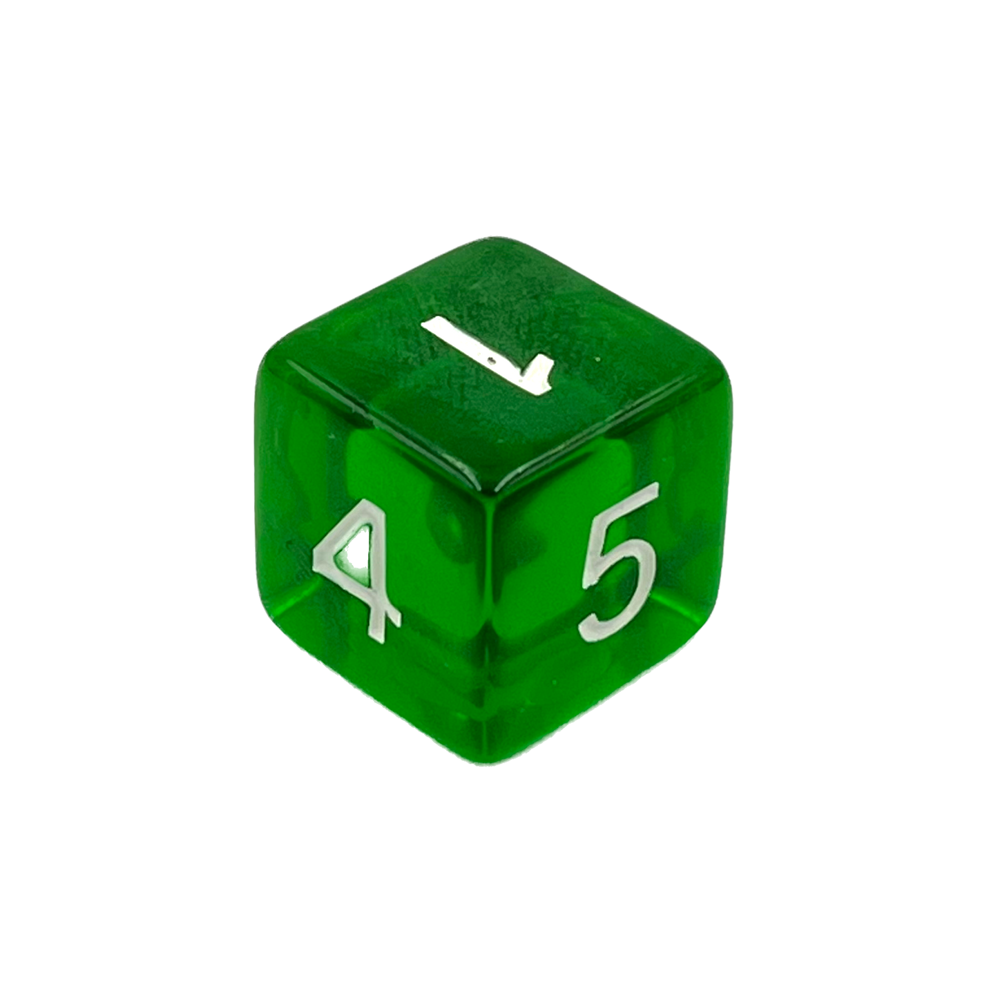 D6 Würfel Transparent Green