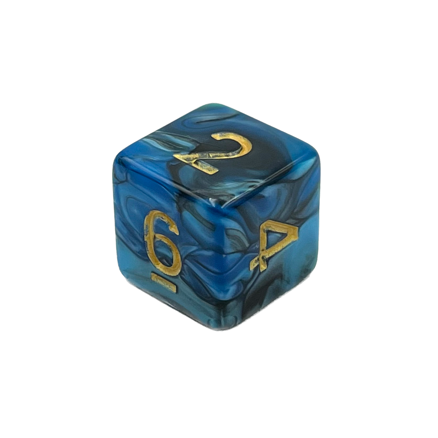 D6 Würfel Blueberry Black