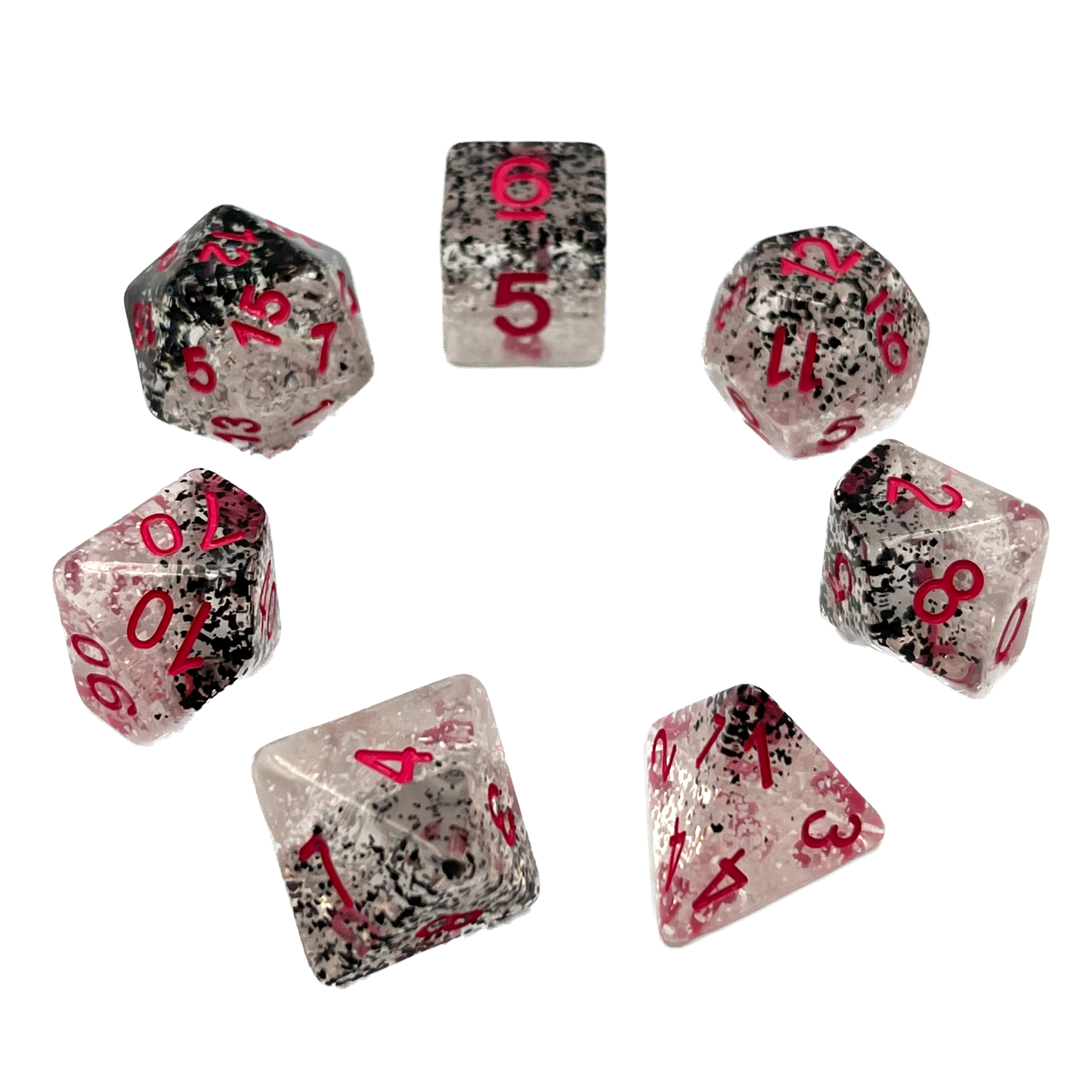 7-teiliges RPG Würfelset Confetti: Chess Player