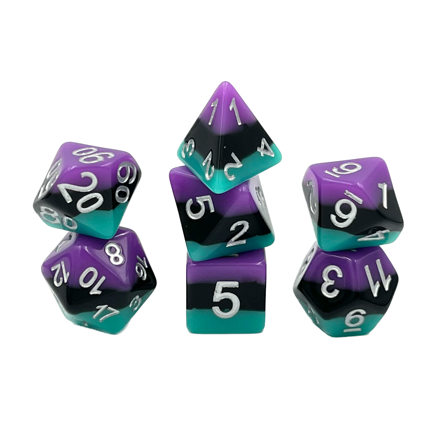 7-teiliges RPG Würfelset Mehrfarbig: Stratosphere