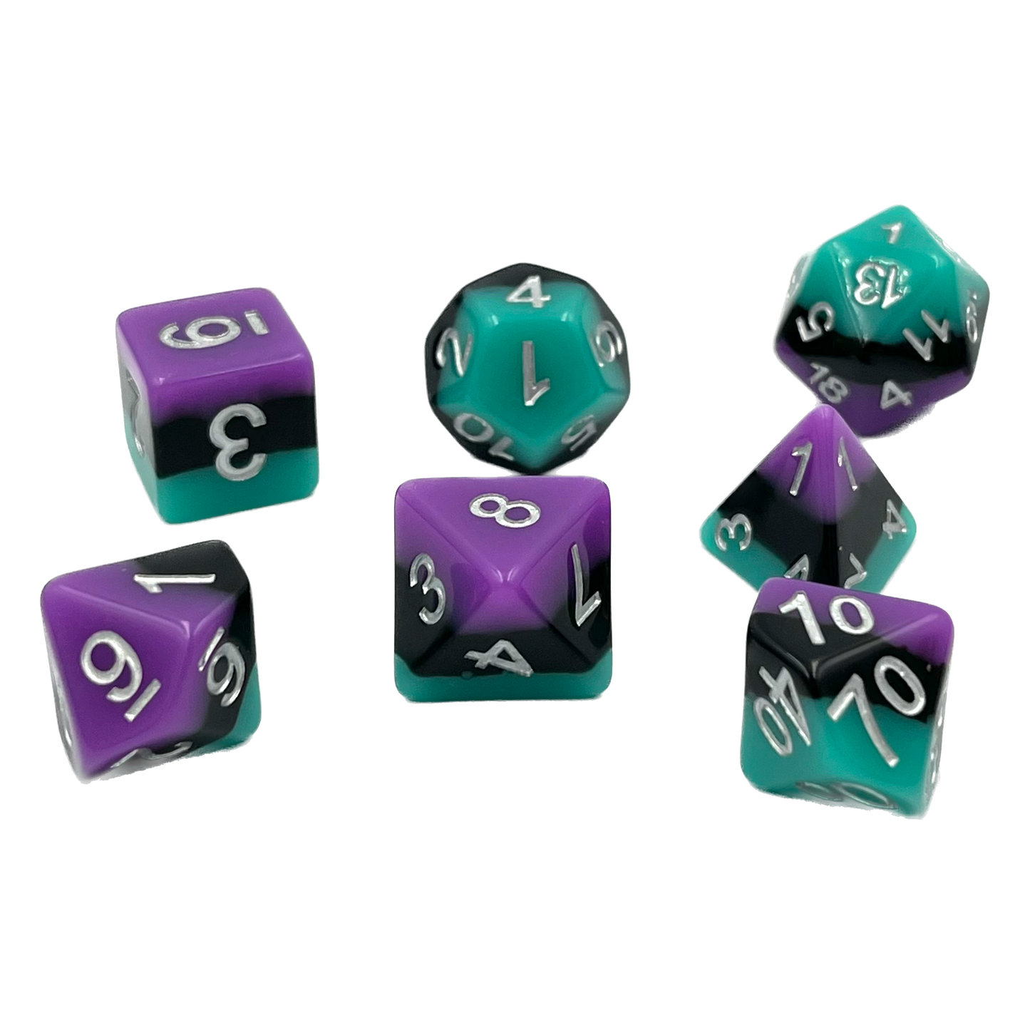 7-teiliges RPG Würfelset Mehrfarbig: Stratosphere