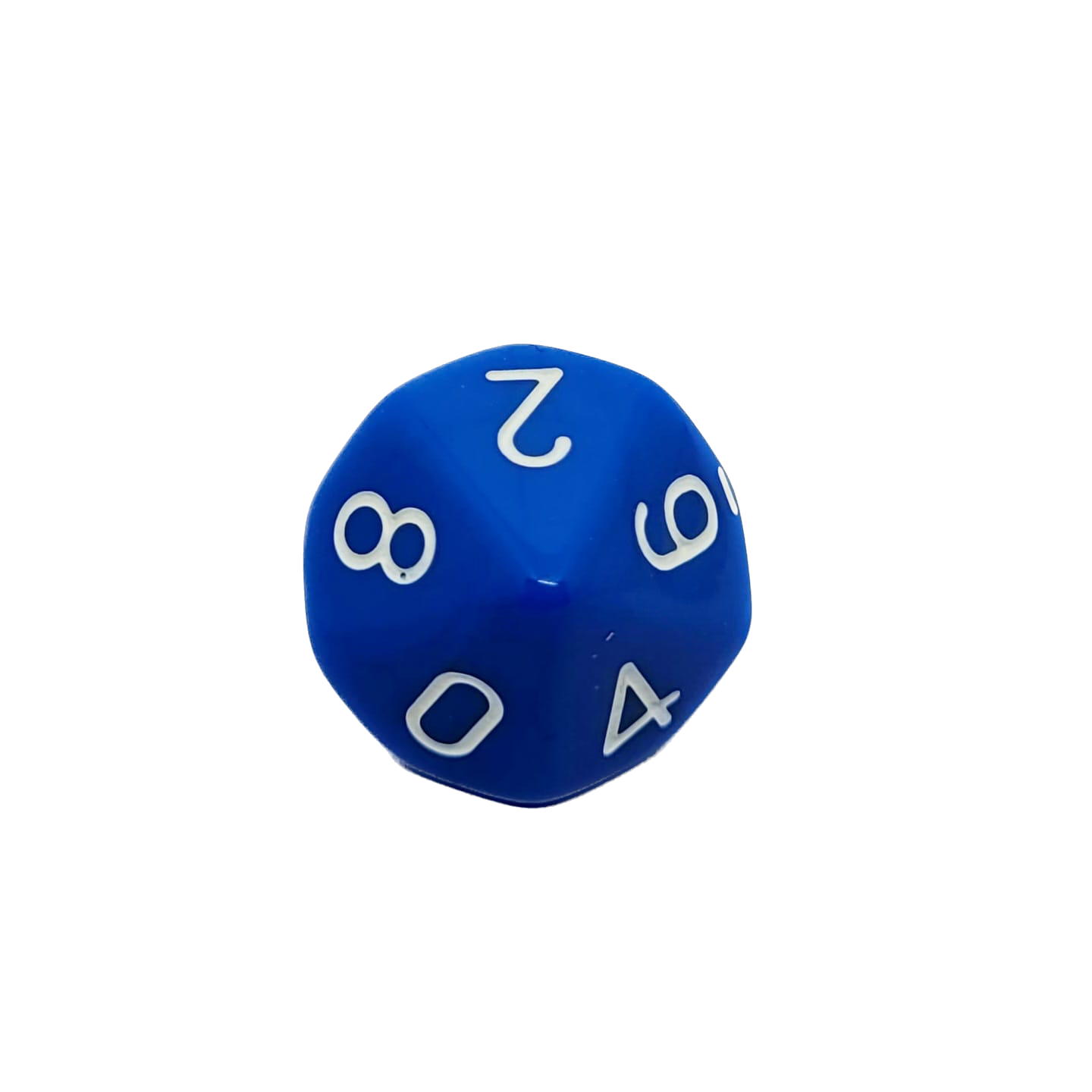 D10 Würfel Dunkelblau/Weiß