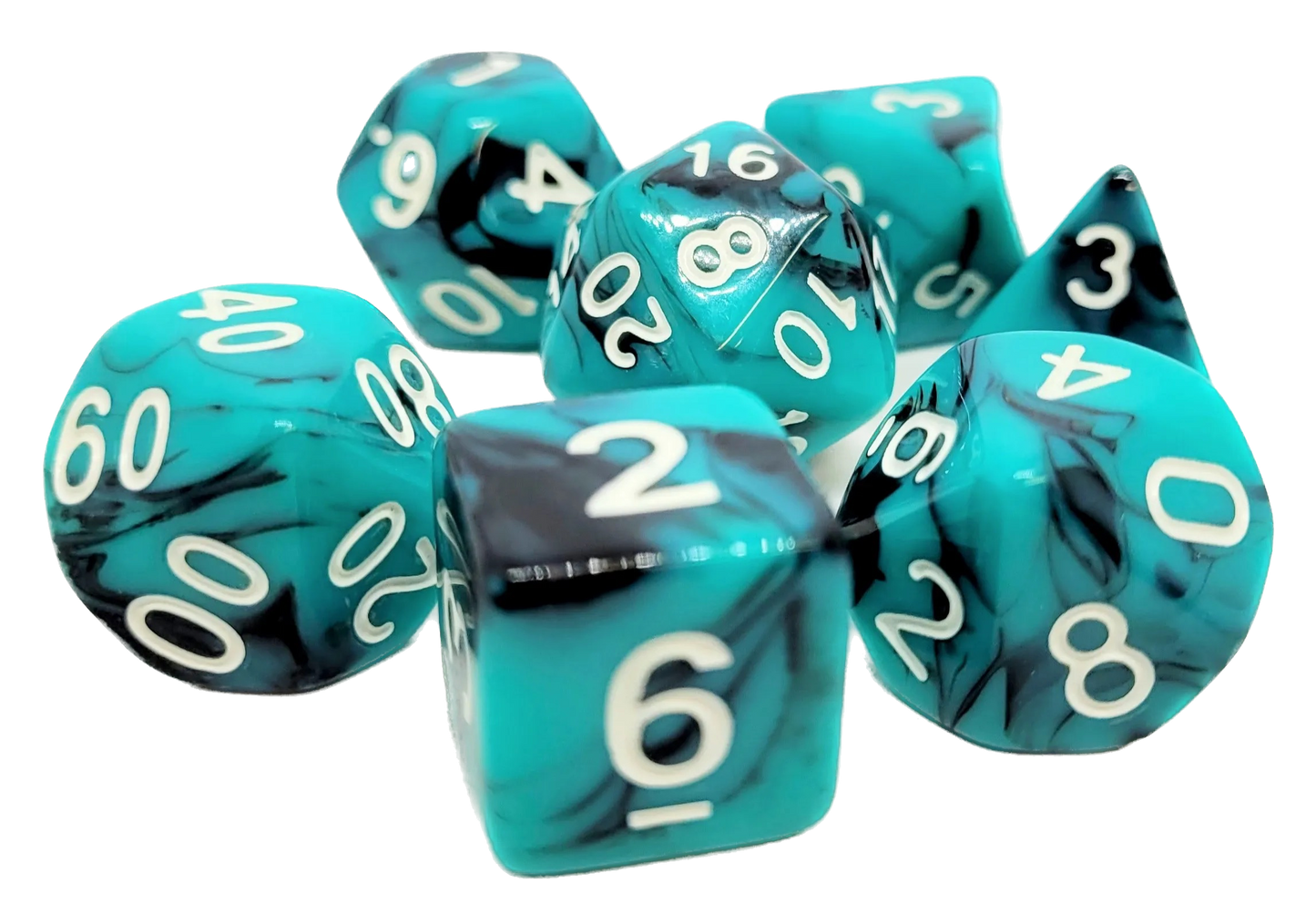 7-teiliges RPG Würfelset Mehrfarbig: Blue Panda