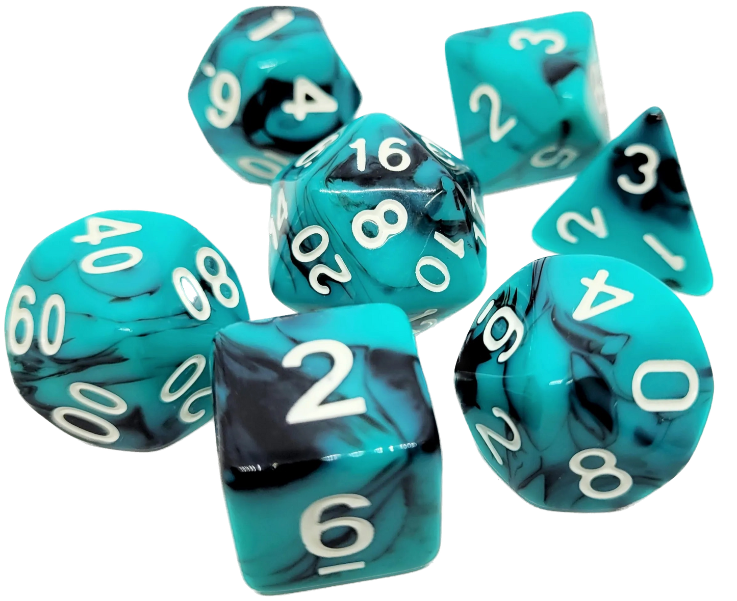 7-teiliges RPG Würfelset Mehrfarbig: Blue Panda
