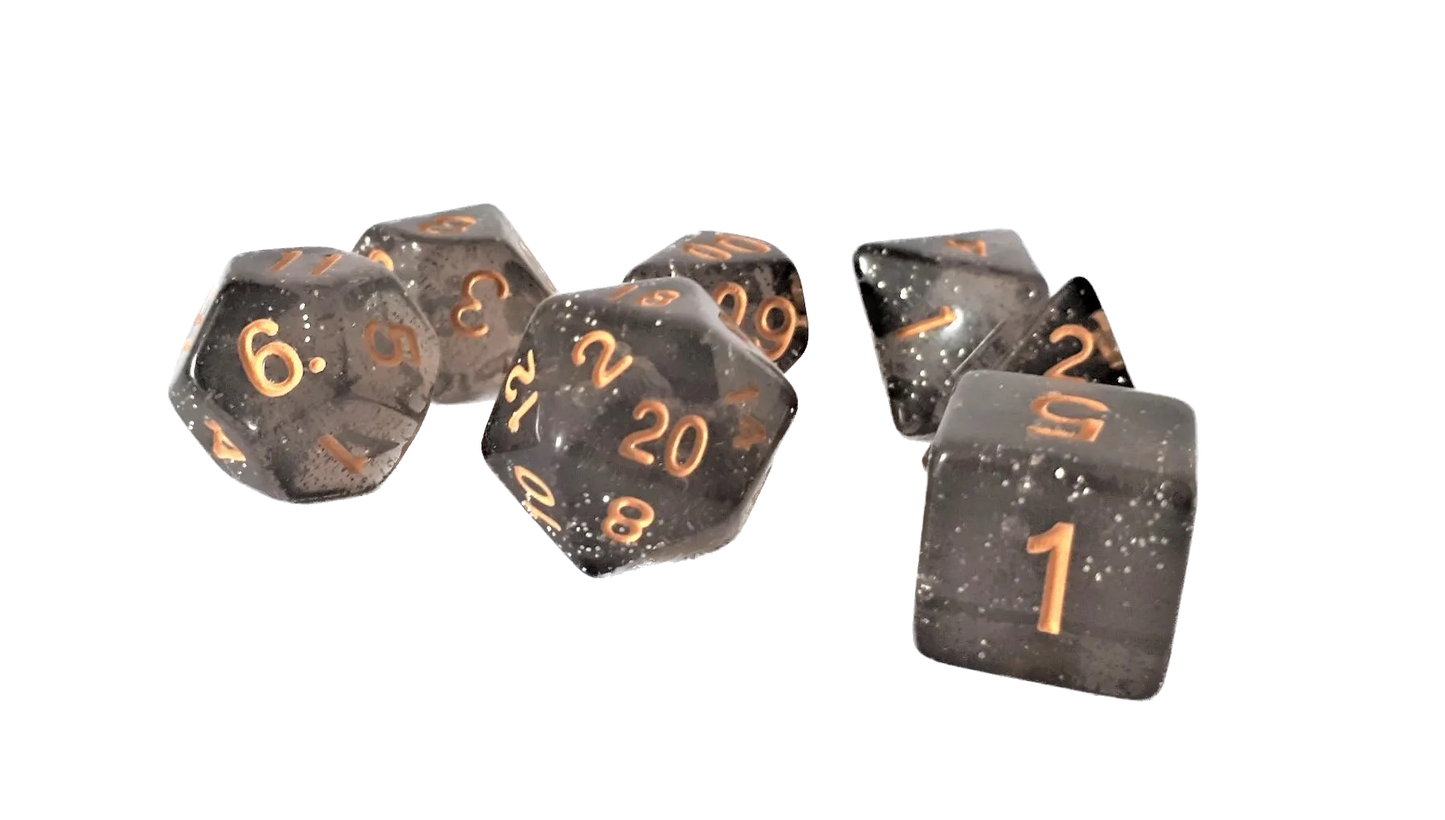 7-teiliges RPG Würfelset Confetti: Starlight