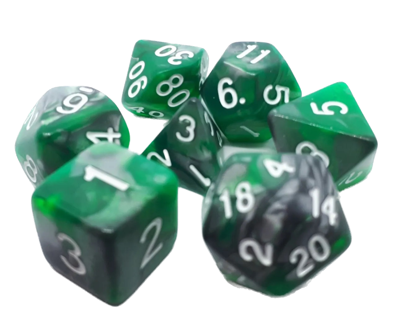 7-teiliges RPG Würfelset Mehrfarbig: Dragon Skin