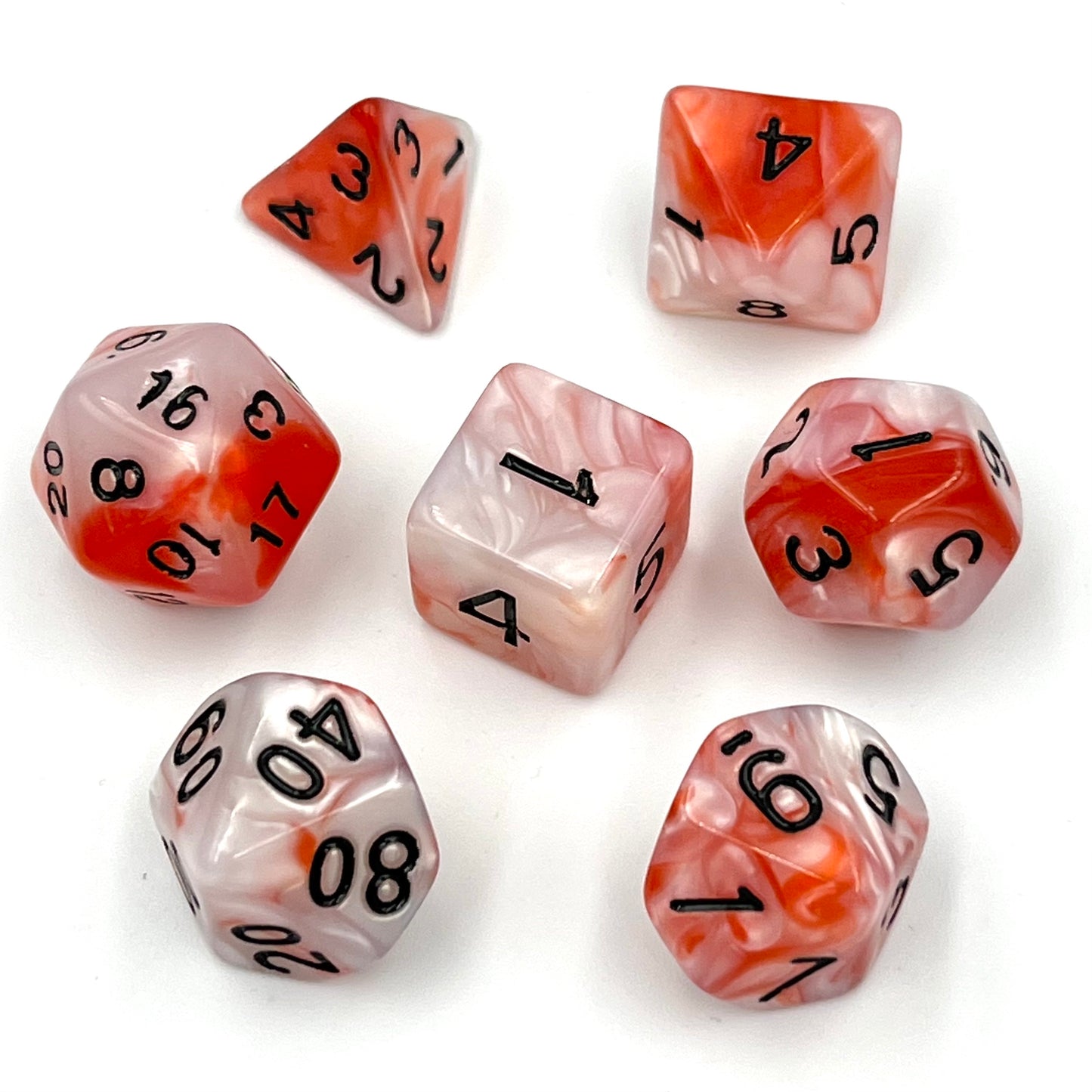 7-teiliges RPG Würfelset Mehrfarbig: Bloody Mary