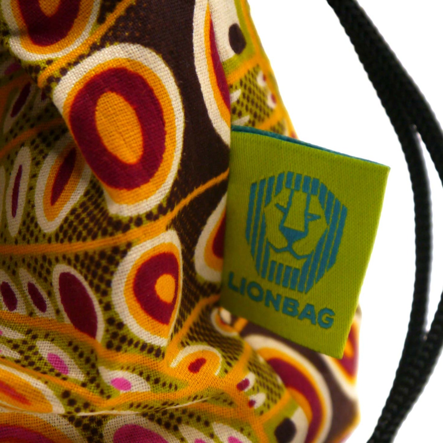 Würfelbeutel Braun-Bunt von Lionbag