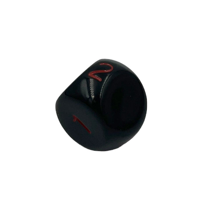 D5 Würfel Schwarz/Rot