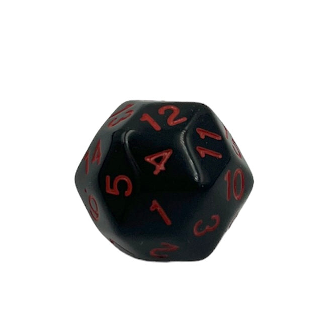 D30 Würfel Schwarz/Rot