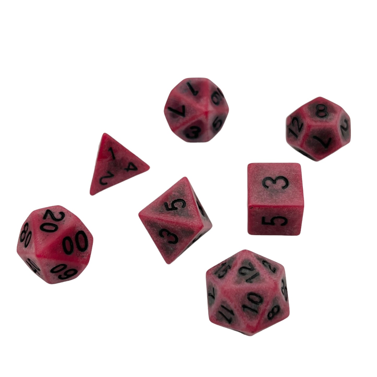 7-teiliges RPG Würfelset Ancient: Red