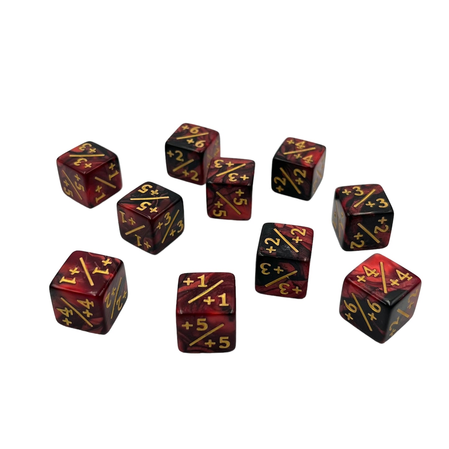 Counter +/- Two Toned Red