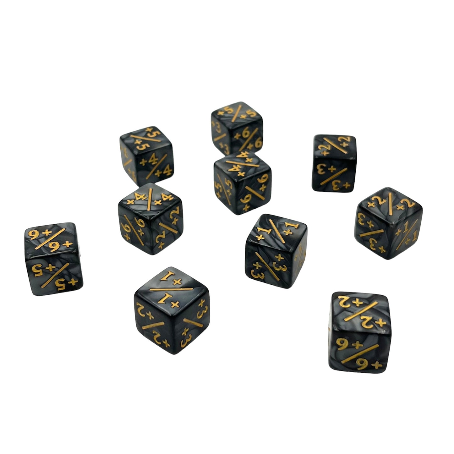 Counter +/- Black & Gold