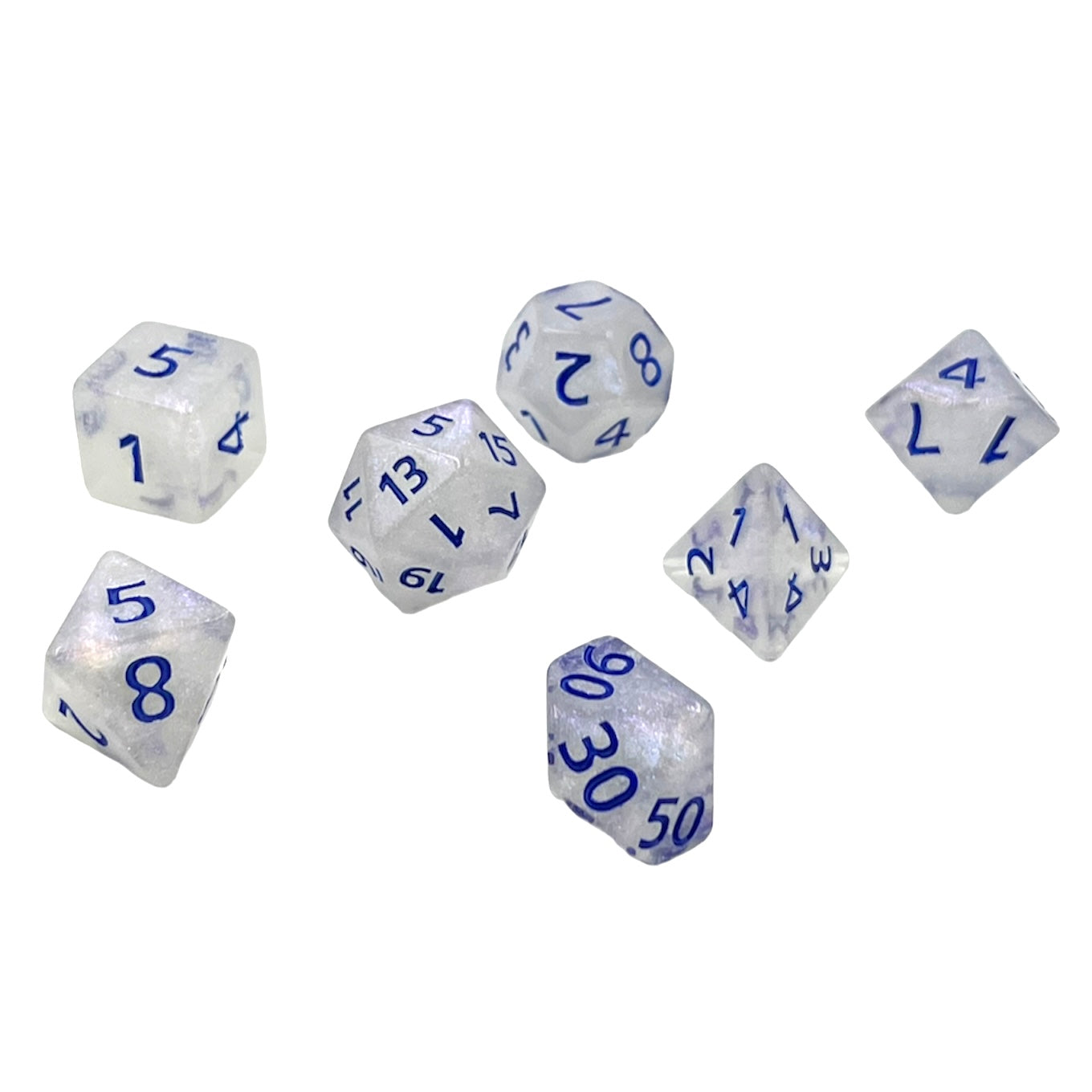 7-teiliges RPG Würfelset Galaxy: Frosted Polar Crush