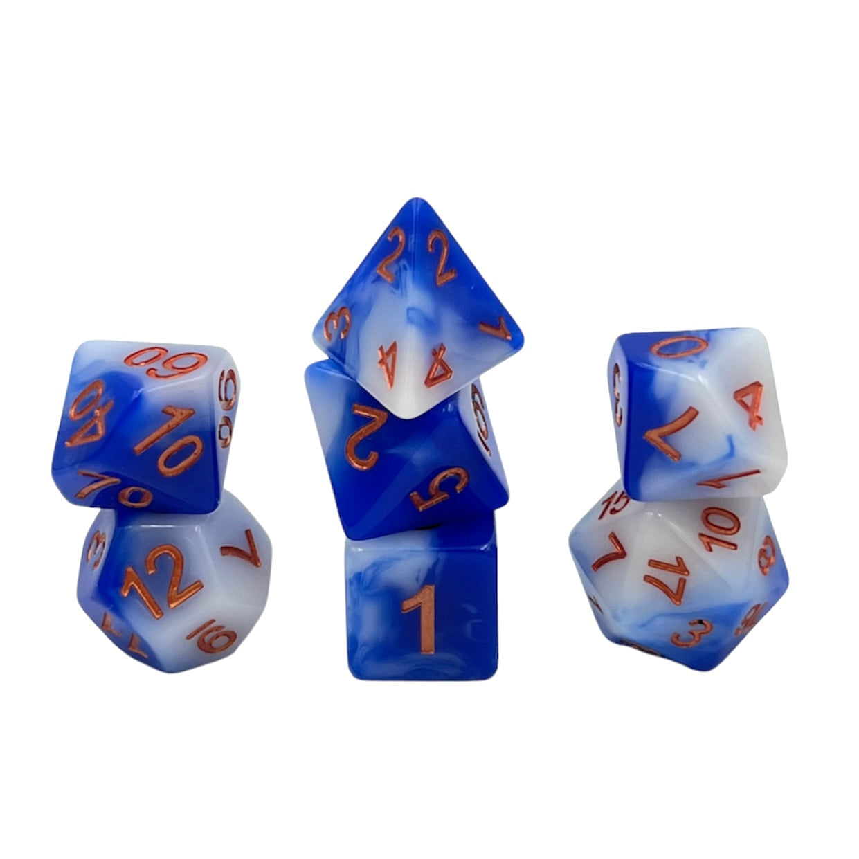 7-teiliges RPG Würfelset Mehrfarbig: Sea and Sky