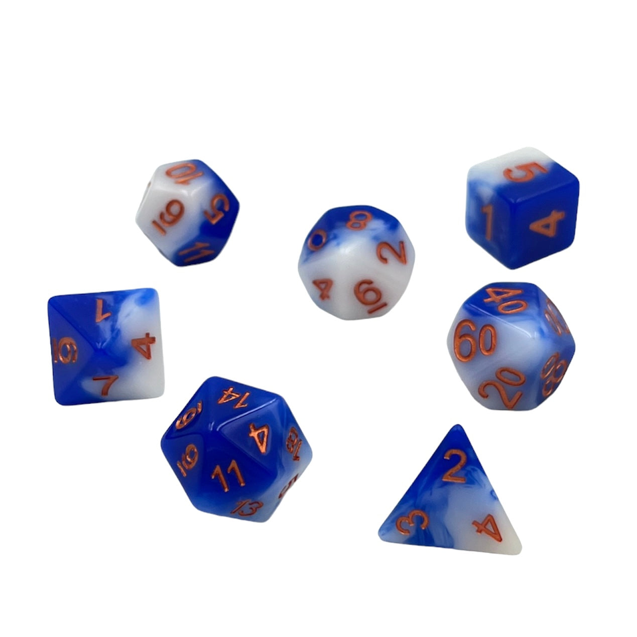 7-teiliges RPG Würfelset Mehrfarbig: Sea and Sky