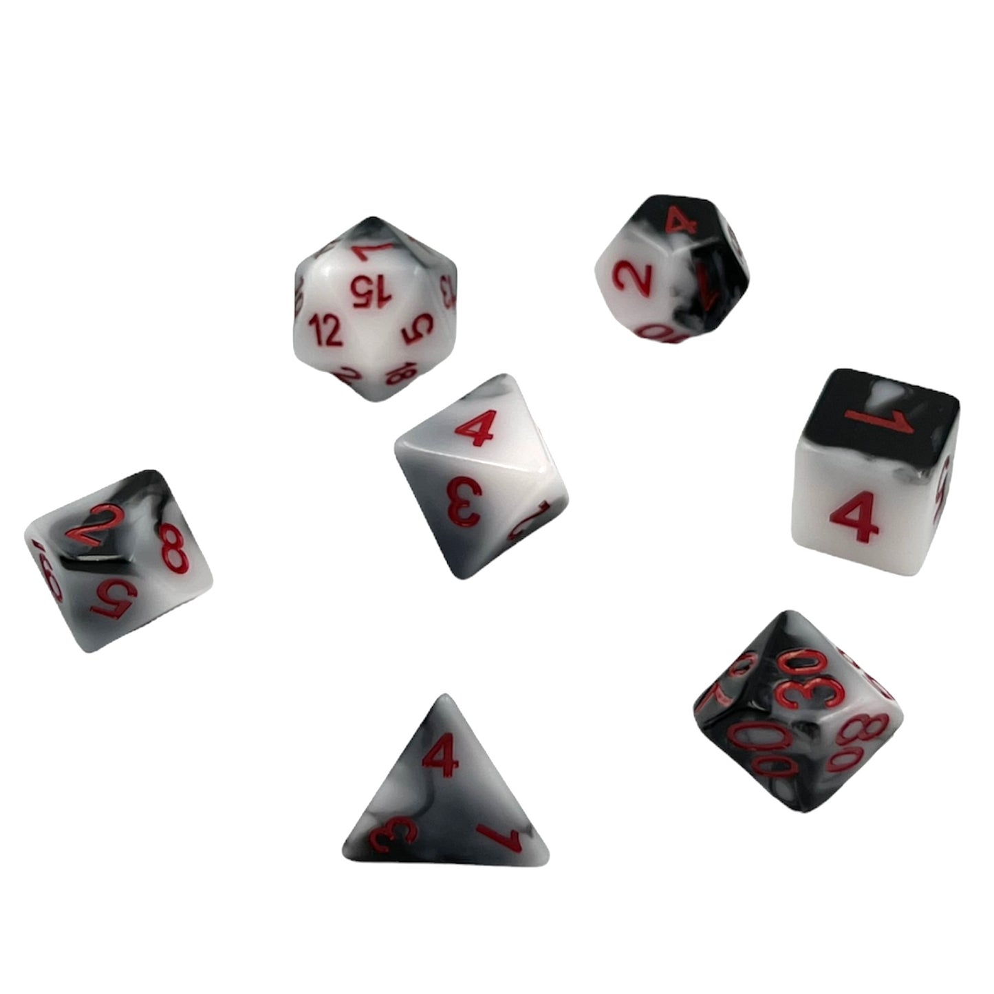 7-teiliges RPG Würfelset Mehrfarbig: Warrior