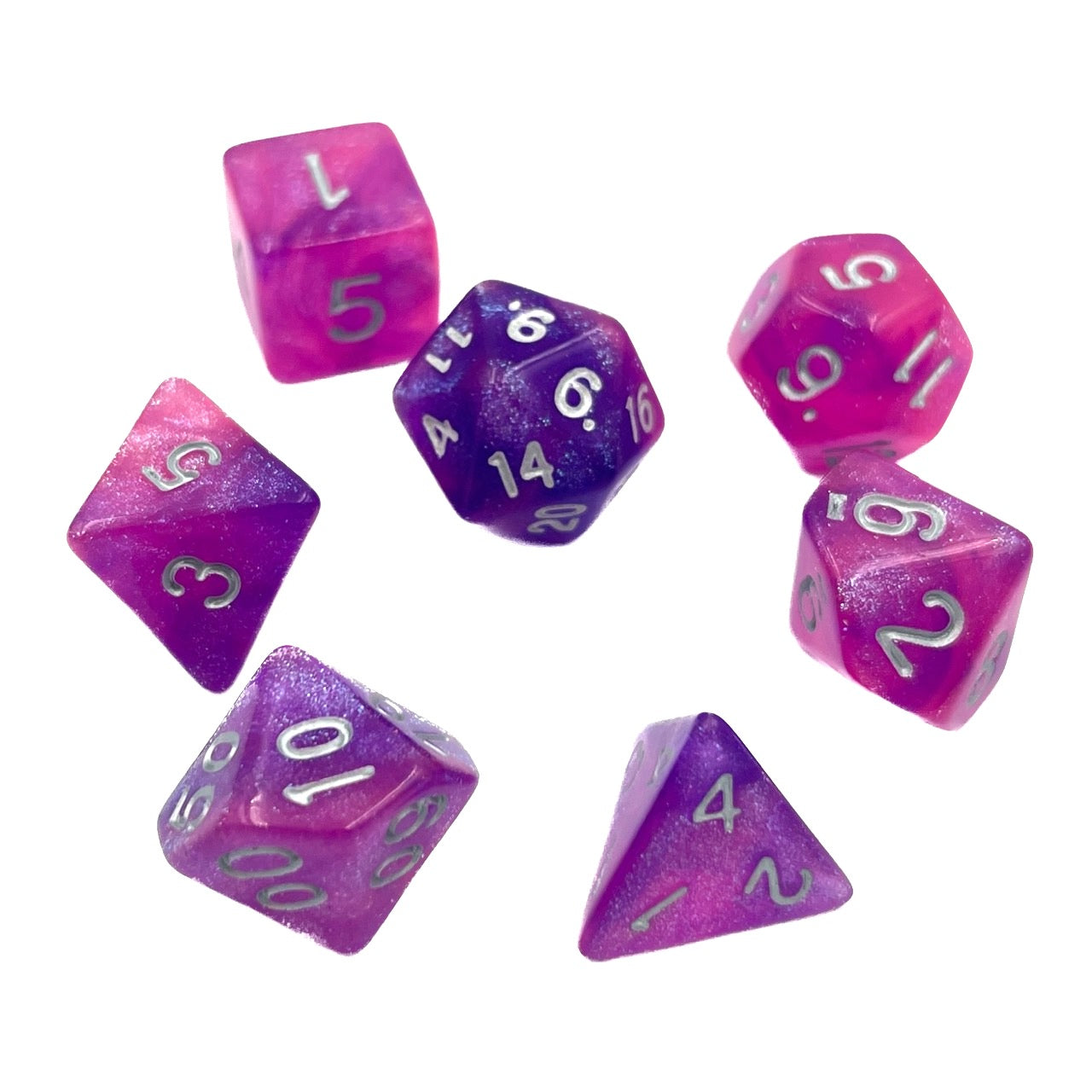 7-teiliges RPG Würfelset Galaxy: Carbon Stars