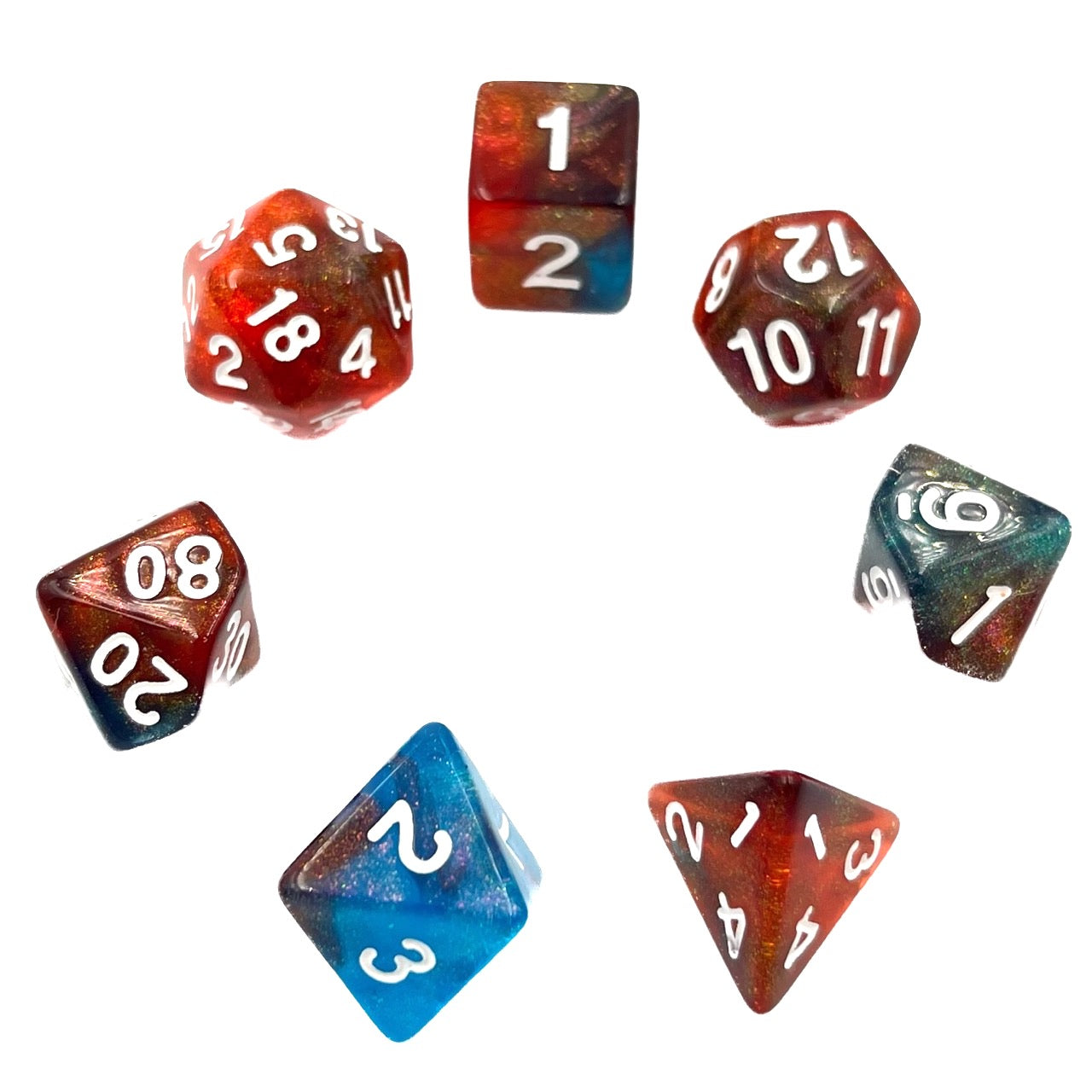 7-teiliges RPG Würfelset Galaxy: Cosmic Stars