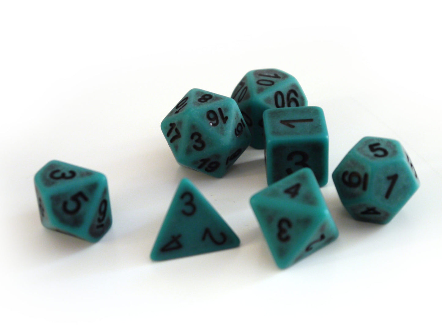 7-teiliges RPG Würfelset Ancient: Green