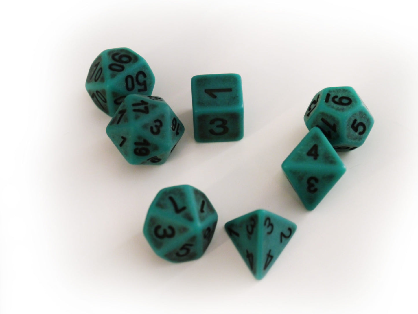 7-teiliges RPG Würfelset Ancient: Green