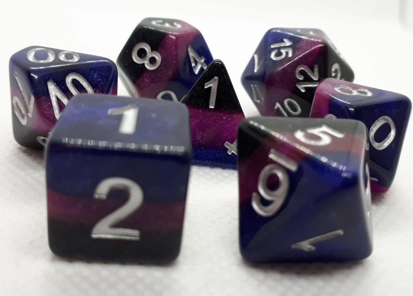 7-teiliges RPG Würfelset Galaxy: Midnight