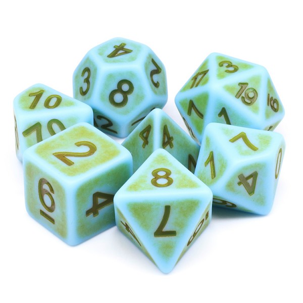 7-teiliges RPG Würfelset Ancient: Mini Moss