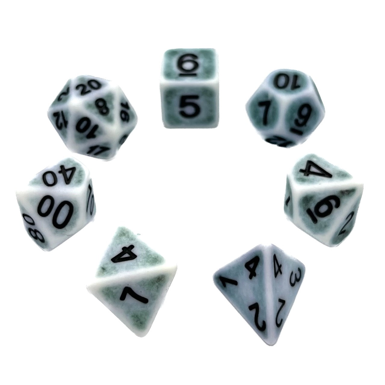 7-teiliges RPG Würfelset Ancient: Pine