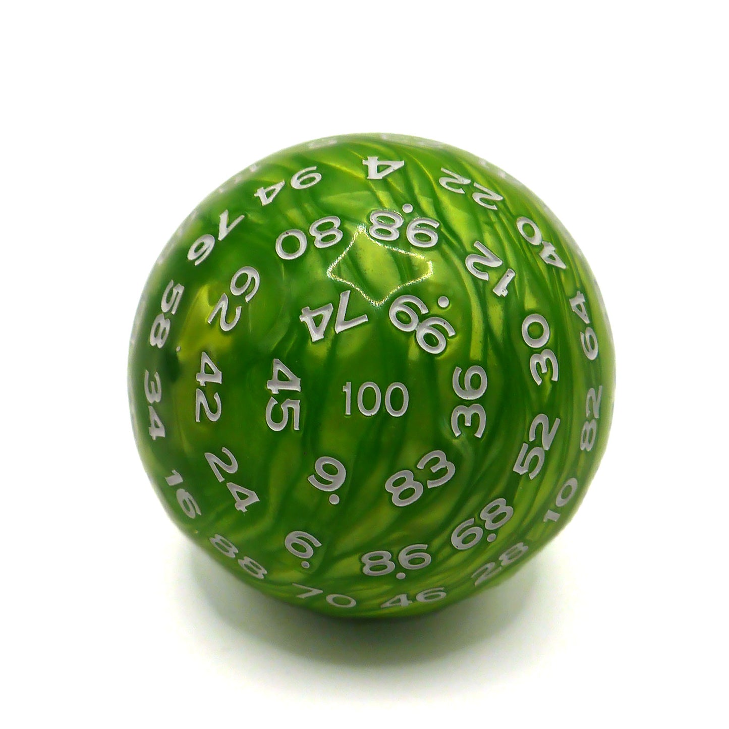 D100 Würfel Pearl Green