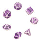7-teiliges RPG Würfelset Ancient: Flintstone Purple
