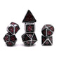 7-teiliges RPG Würfelset Metall: Black Spider