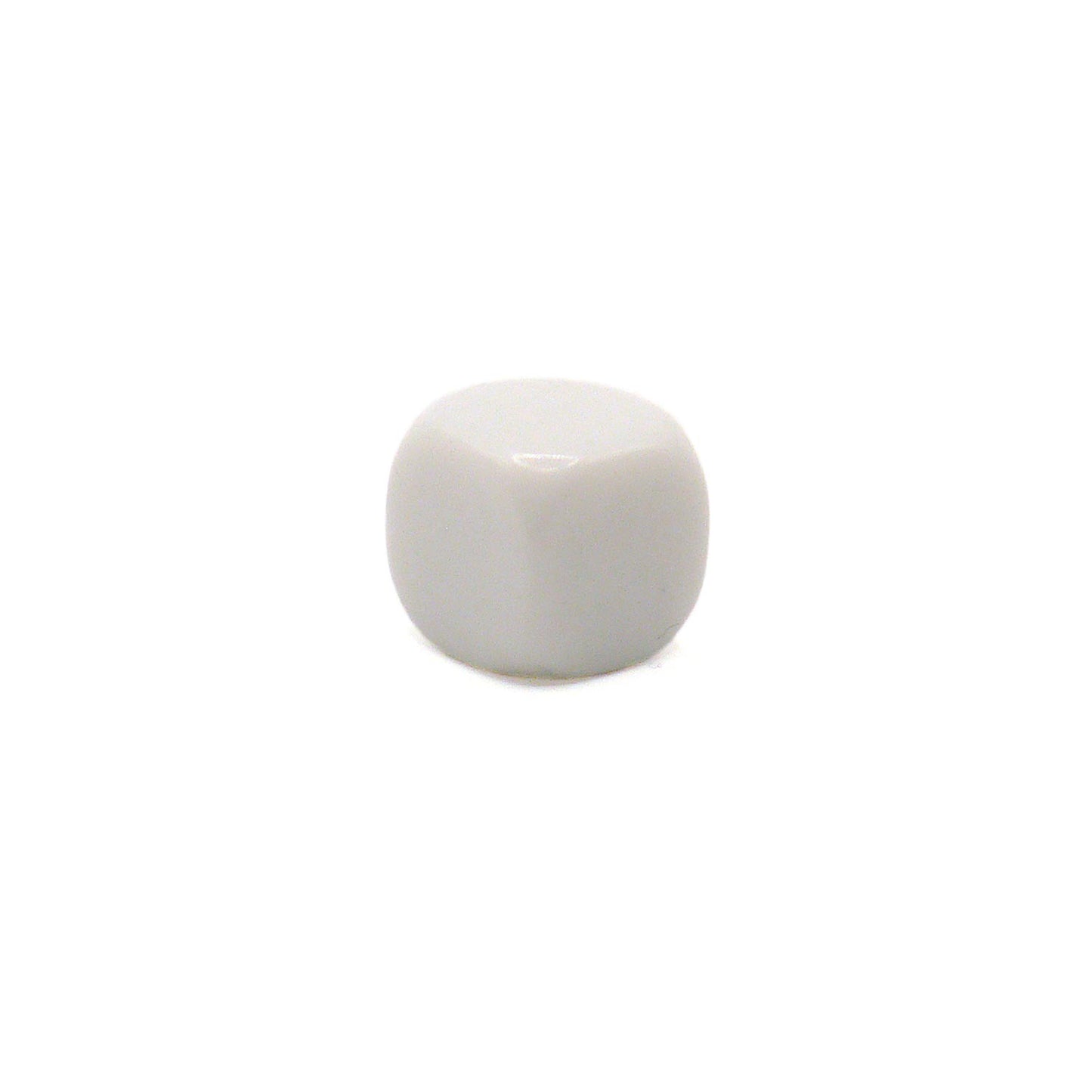 D6 1 Würfel: 12mm Blank White