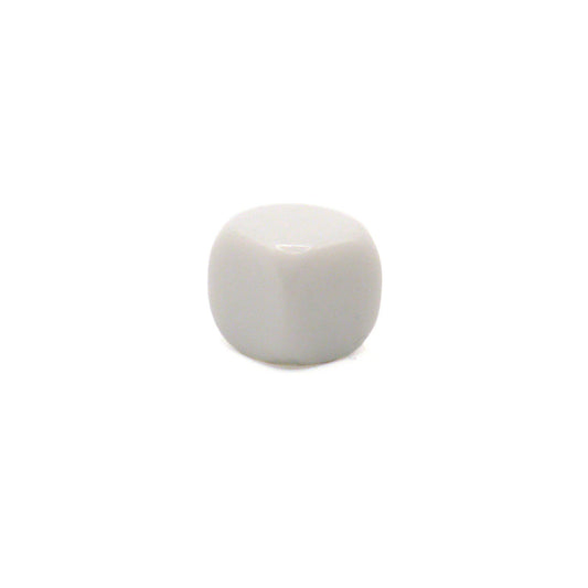 D6 1 Würfel: 12mm Blank White