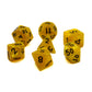 7-teiliges RPG Würfelset Pearl: Yellow/Black